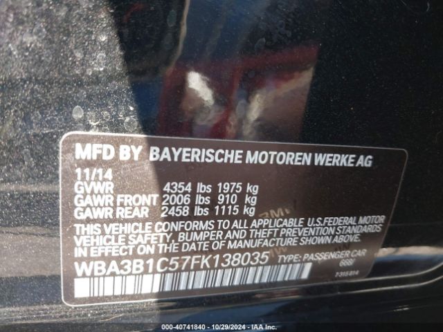 WBA3B1C57FK138035 BMW 320i