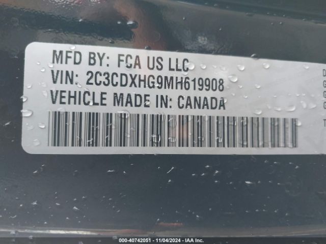 2021 DODGE CHARGER 2C3CDXHG9MH619908 Photo 8