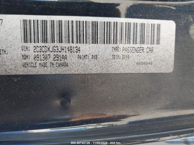 2C3CDXJG3JH148134 Dodge Charger Gt Awd