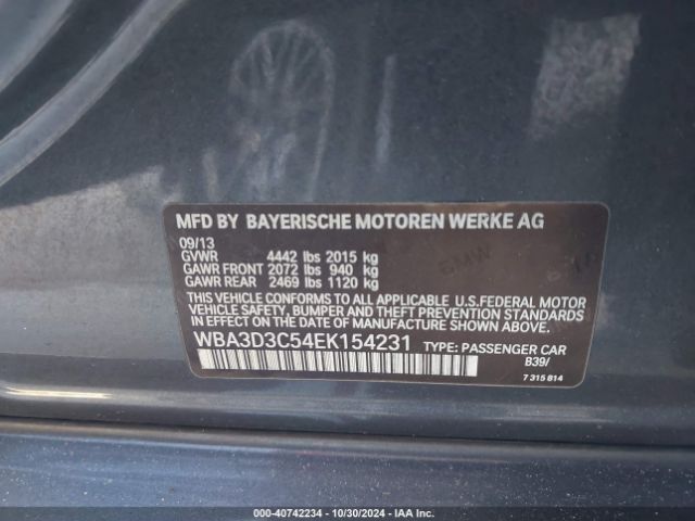 WBA3D3C54EK154231 BMW 328D