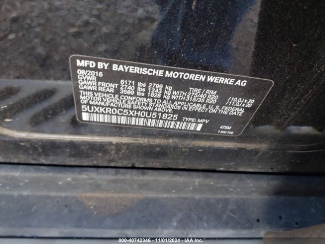 5UXKR0C5XH0U51825 BMW X5 Xdrive35i