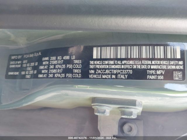 ZACCJBCT8FPC33770 Jeep Renegade Trailhawk
