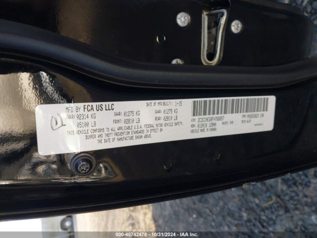 2C3CCAEG8FH766857 Chrysler 300C