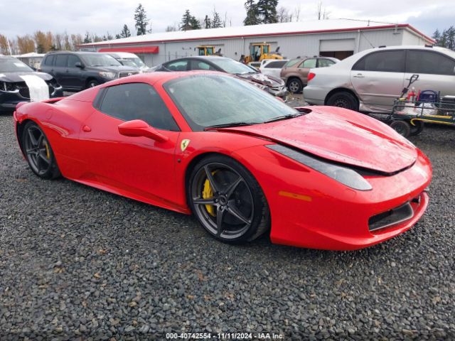 2013 FERRARI 458 SPIDER ZFF68NHA7D0194059