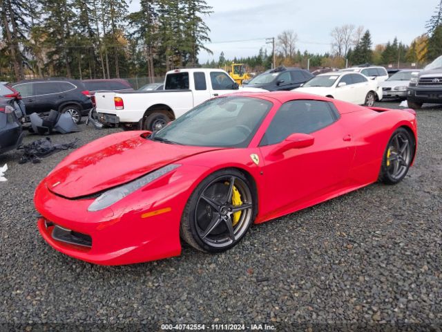 2013 FERRARI 458 SPIDER ZFF68NHA7D0194059 Photo 1