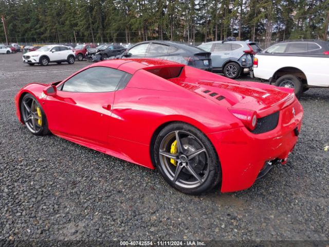 2013 FERRARI 458 SPIDER ZFF68NHA7D0194059 Photo 2