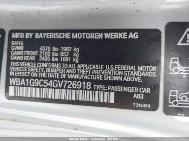 WBA1G9C54GV726918 BMW 228i Xdrive