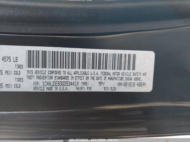1C4NJDEB3GD534410 Jeep Compass High Altitude Edition