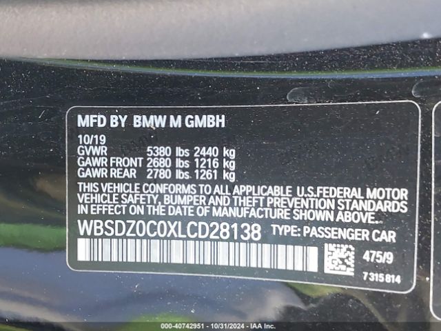 WBSDZ0C0XLCD28138 BMW M8