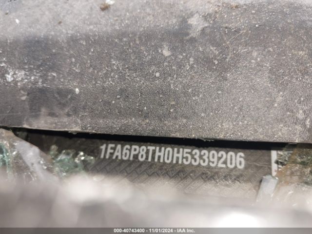 2017 FORD MUSTANG 1FA6P8TH0H5339206 Photo 8