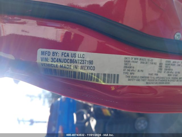 3C4NJDCB6NT237190 Jeep Compass (red) Edition 4x4