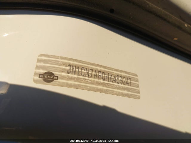 3N1CN7AP0HK459247 Nissan Versa 1.6 Sv
