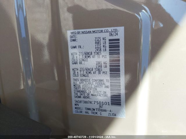 2024 NISSAN ROGUE 5N1BT3BB7RC750101 Photo 8