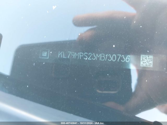 KL79MPS23MB130736 Chevrolet Trailblazer Fwd Lt