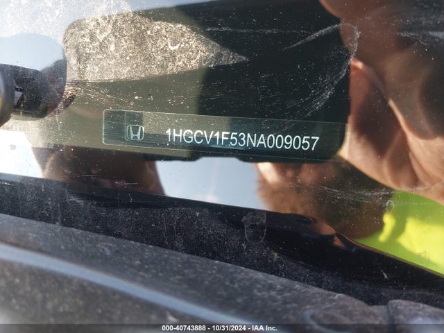 Honda Accord Ex-l 2022 1HGCV1F53NA009057 Image 9