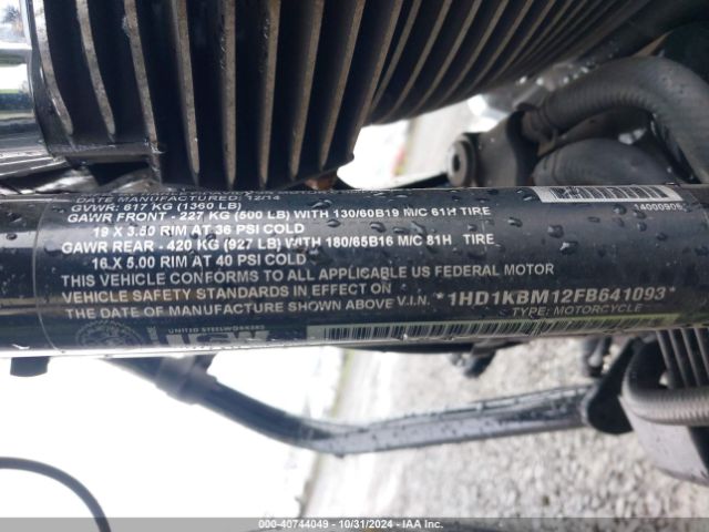 2015 HARLEY-DAVIDSON FLHX 1HD1KBM12FB641093 Photo 9