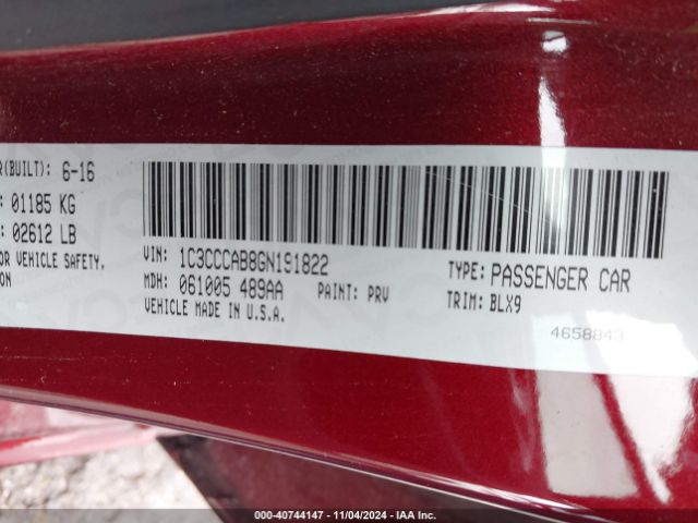 1C3CCCAB8GN191822 Chrysler 200 Limited Platinum
