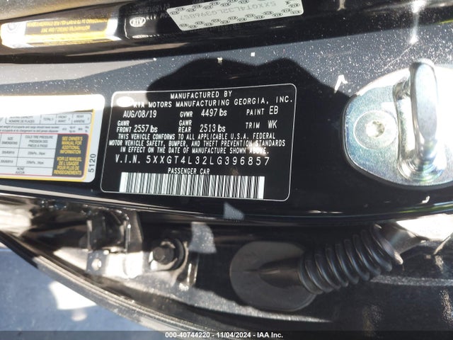 KIA Optima Lx 2020 5XXGT4L32LG396857 Image 9