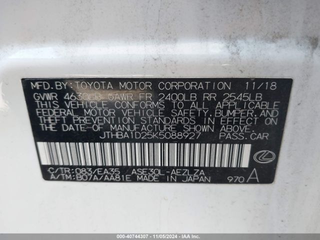 JTHBA1D25K5088927 Lexus IS 300