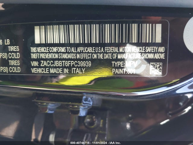 ZACCJBBT6FPC39939 Jeep Renegade Latitude
