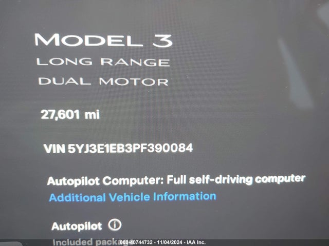 2023 TESLA MODEL 3 5YJ3E1EB3PF390084 Photo 6