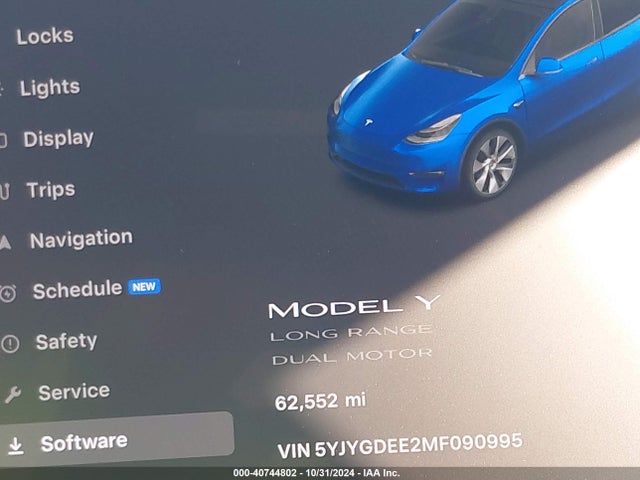 5YJYGDEE2MF090995 Tesla Model Y
