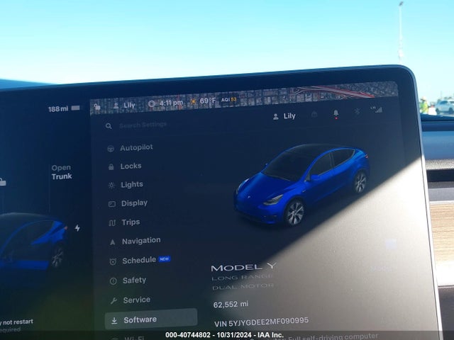 5YJYGDEE2MF090995 Tesla Model Y