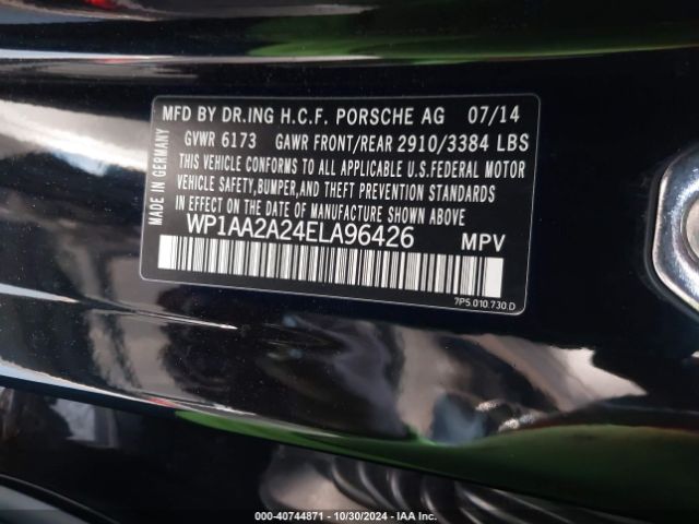 WP1AA2A24ELA96426 Porsche Cayenne