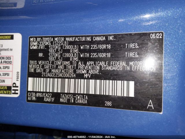 2T2AGCEZ5NC006264 Lexus NX 350