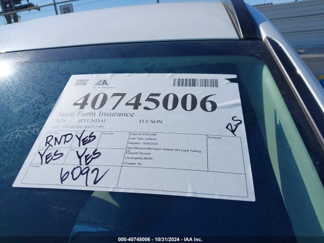 5NMJB3DE1RH321595 Hyundai TUCSON SEL