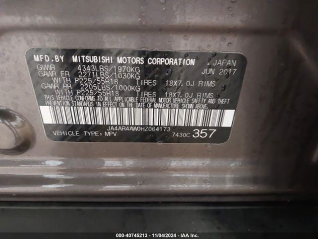 2017 MITSUBISHI OUTLANDER SPORT JA4AR4AW0HZ064173 Photo 8