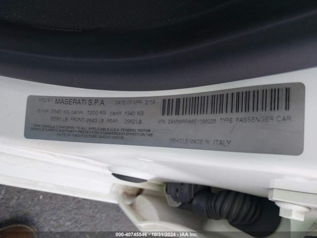 ZAM56RRA6E1098226 Maserati Quattroporte S Q4