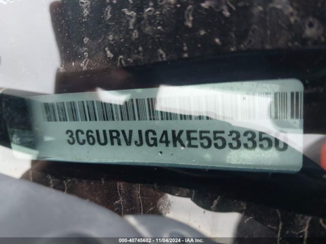 3C6URVJG4KE553350 RAM Promaster 3500 Cargo Van High Roof 159 Wb Ext