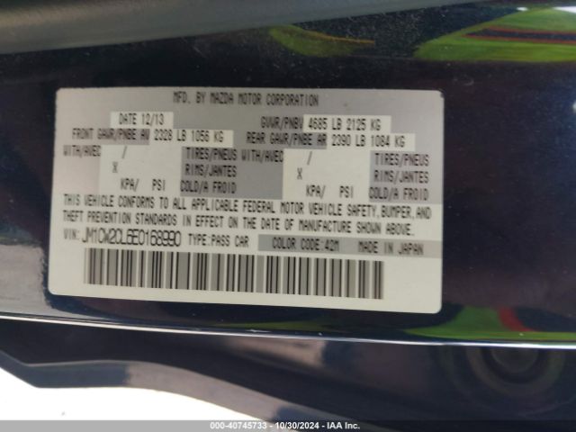 JM1CW2CL6E0168990 Mazda Mazda5 Touring