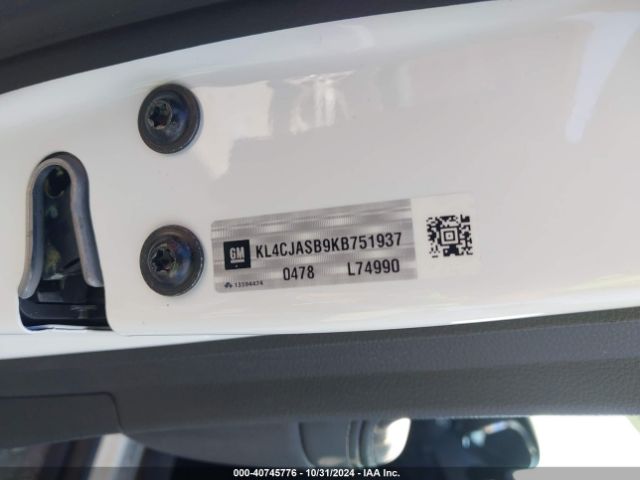 KL4CJASB9KB751937 Buick Encore Fwd Preferred