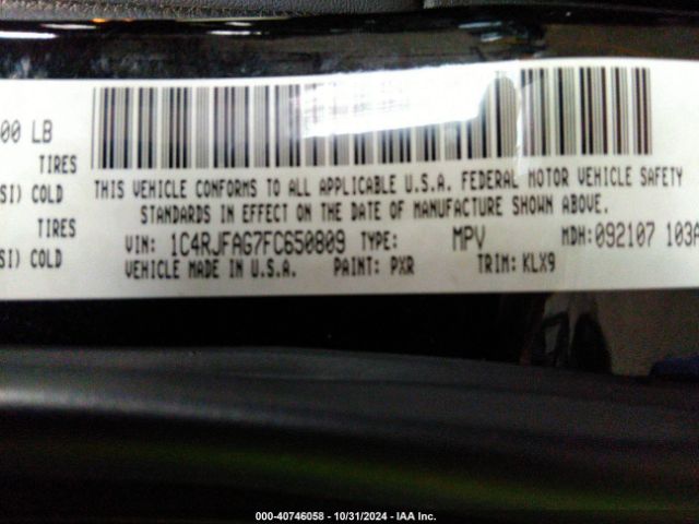 1C4RJFAG7FC650809 Jeep Grand Cherokee Altitude
