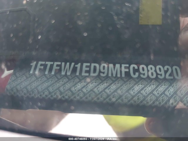 Ford F-150 Xlt 2021 1FTFW1ED9MFC98920 Image 9