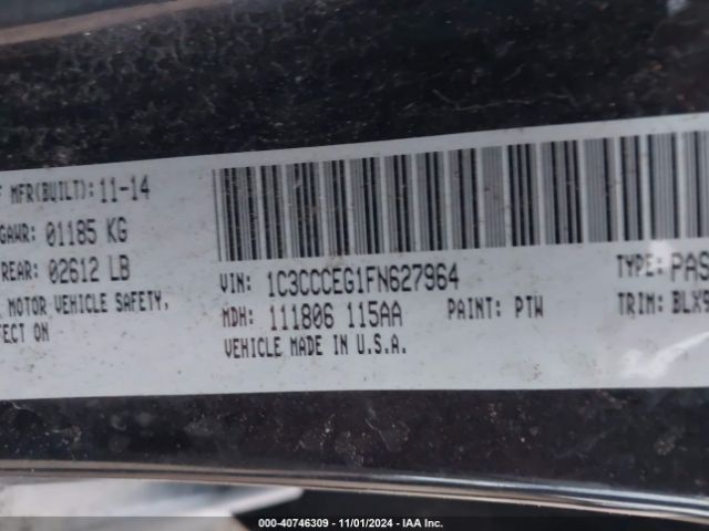 1C3CCCEG1FN627964 Chrysler 200 C
