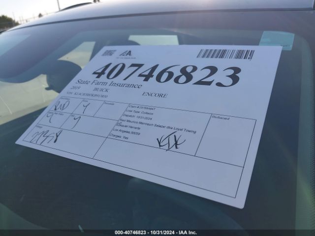 KL4CJESB3KB913830 Buick Encore Awd Preferred