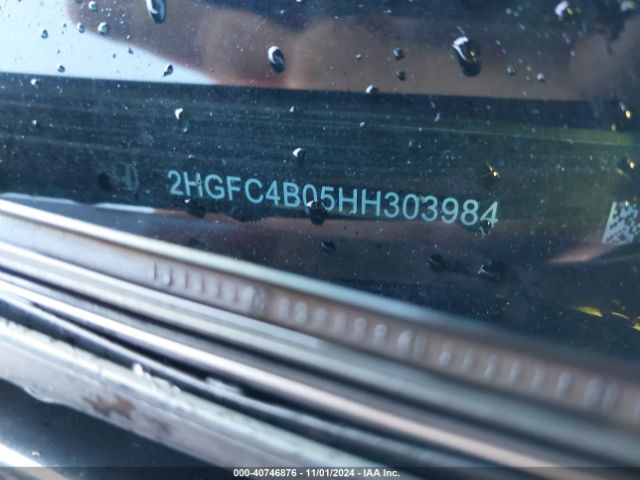 2HGFC4B05HH303984 Honda Civic Lx-p