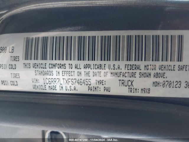 1C6RR7LTXFS746455 RAM 1500 Big Horn