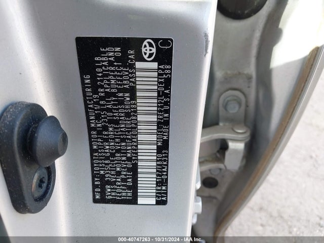 Toyota COROLLA LE 2020 5YFEPRAE0LP082189 Image 9