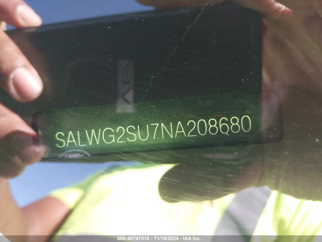 SALWG2SU7NA208680 Land Rover Range Rover Sport Se Mhev