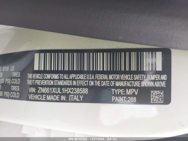 ZN661XUL1HX238588 Maserati Levante