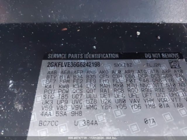 2GKFLVE36G6242198 GMC Terrain Denali