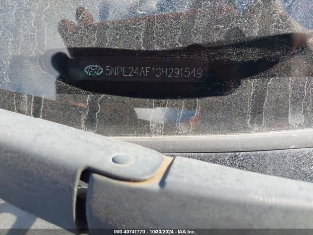 5NPE24AF1GH291549 Hyundai SONATA SE