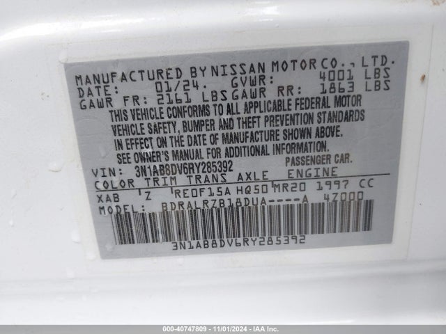 Nissan Sentra Sr Xtronic Cvt 2024 3N1AB8DV6RY285392 Image 9