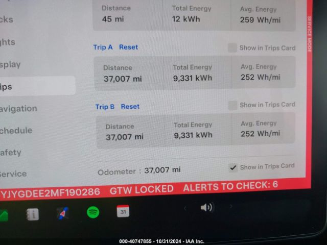5YJYGDEE2MF190286 Tesla Model Y Long Range Dual Motor All-wheel Drive