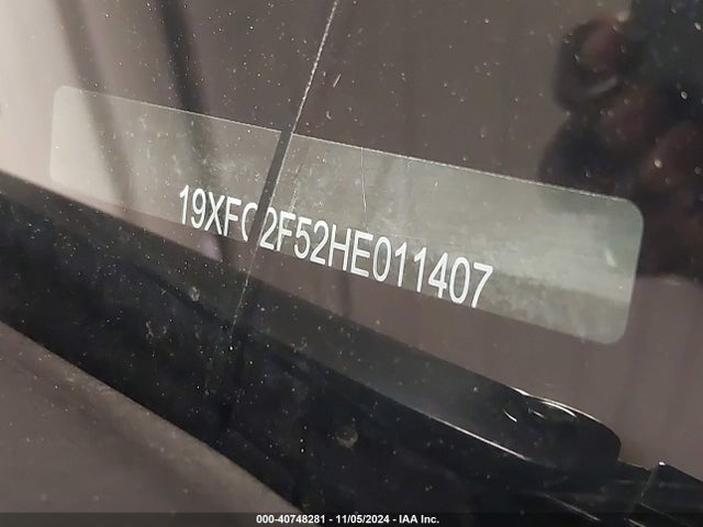 Honda Civic Lx 2017 19XFC2F52HE011407 Image 9