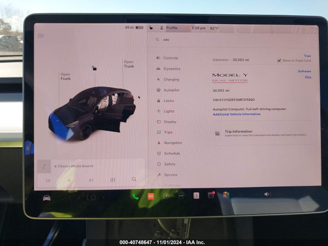 2021 TESLA MODEL Y 5YJYGDEF0MF215890 Photo 6